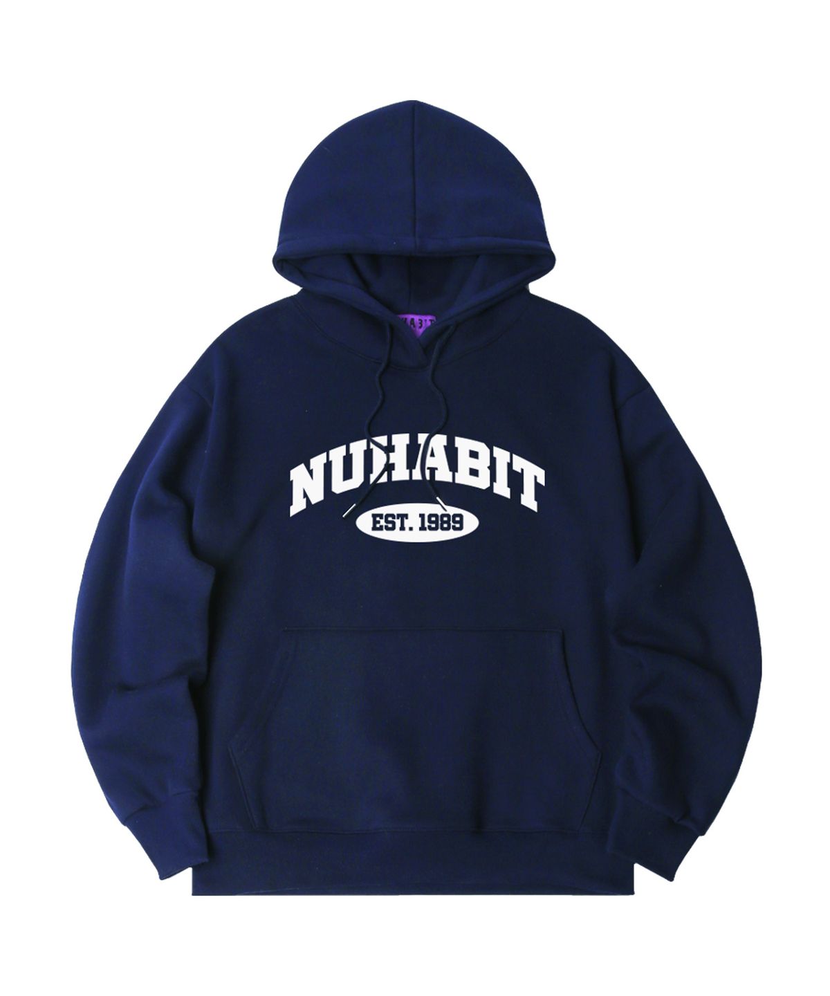 뉴해빗(NUHABIT) N/H SLOPE LOGO 오버핏 기모 후드 (SOH4-1NH1087)
