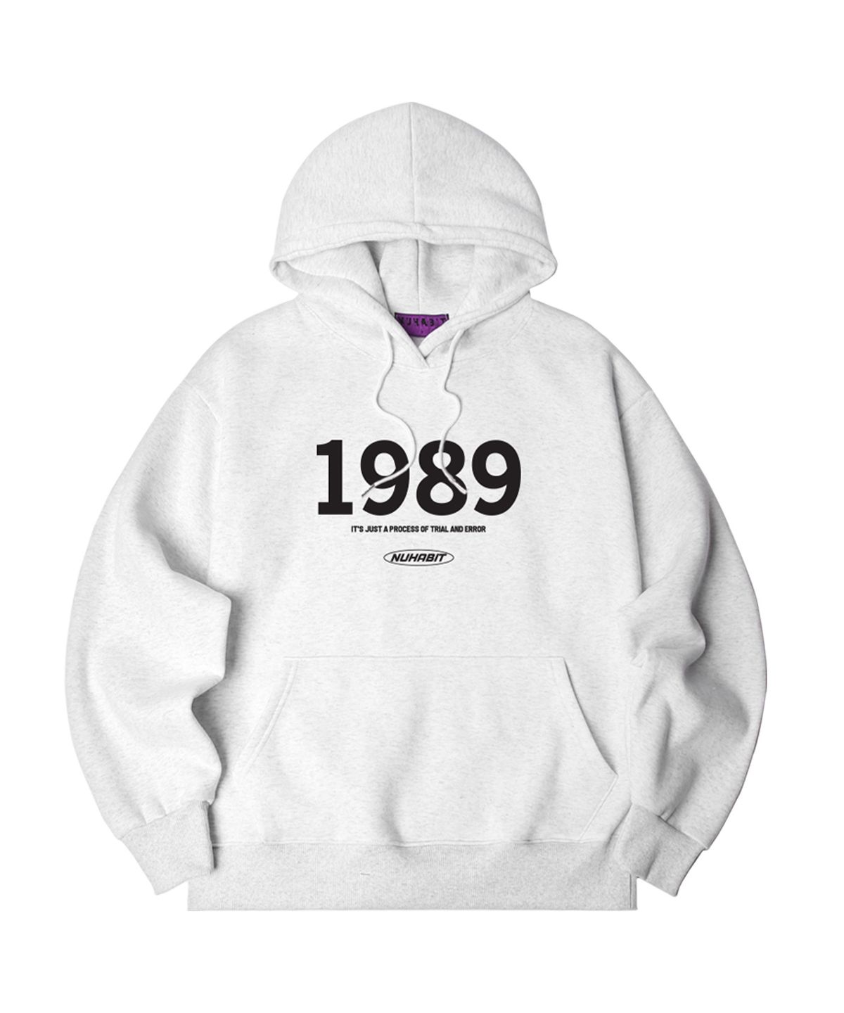 뉴해빗(NUHABIT) N/H 1989 LOGO 오버핏 기모 후드 (SOH4-1NH7098)