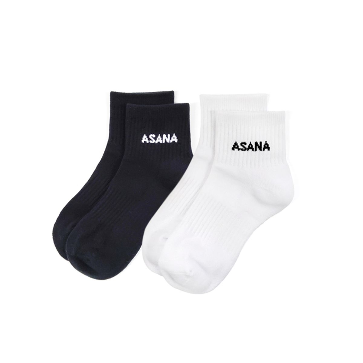 아사나(ASANA) 쿼터 파일 남자 쿠션 삭스 러닝 스포츠 양말