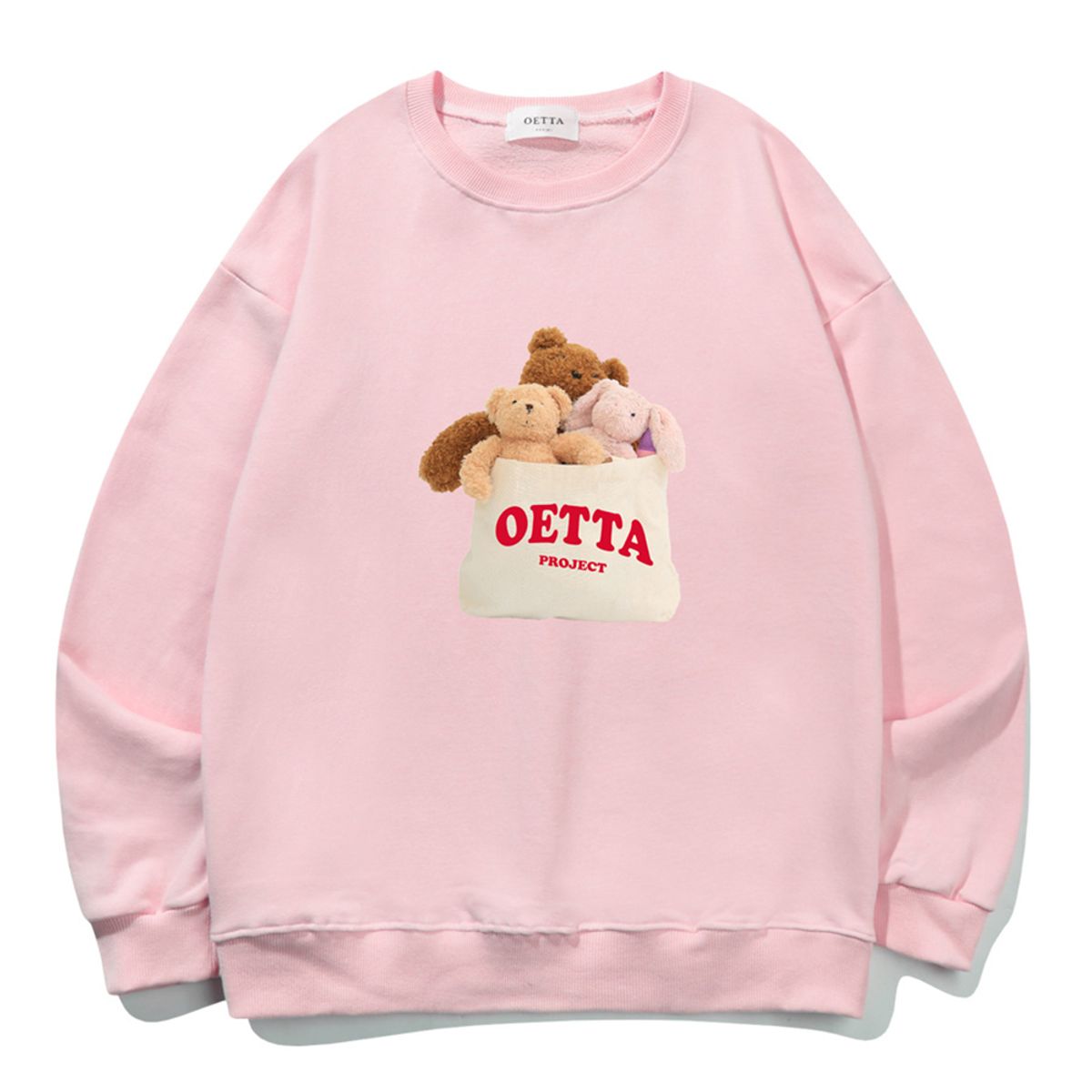 와이디에이(YDA) 프렌즈 곰돌이 오버핏 맨투맨_OT3D031PK
