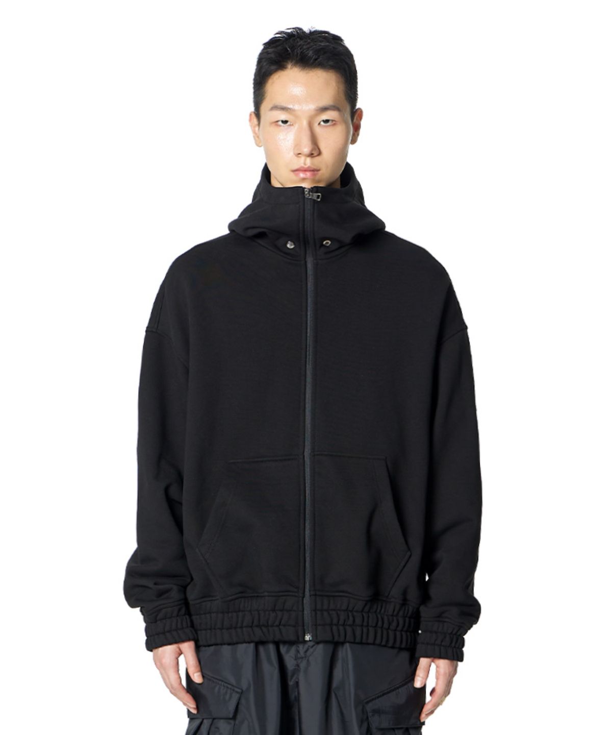 록히드마틴(LOCKHEED MARTIN) Gear Silhouette Hoodie Zip-up (BLACK)