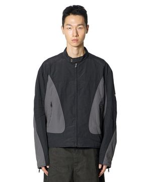 Color Scheme Biker Jacket (BLACK)