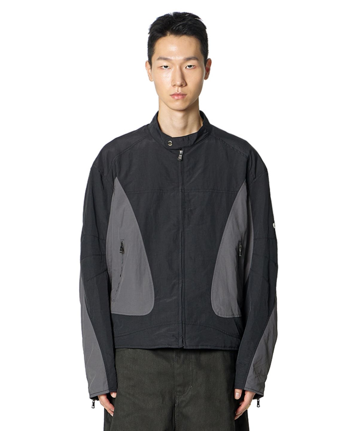 록히드마틴(LOCKHEED MARTIN) Color Scheme Biker Jacket (BLACK)