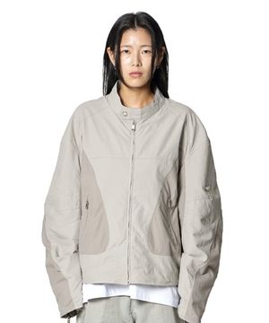 Color Scheme Biker Jacket (GREY)