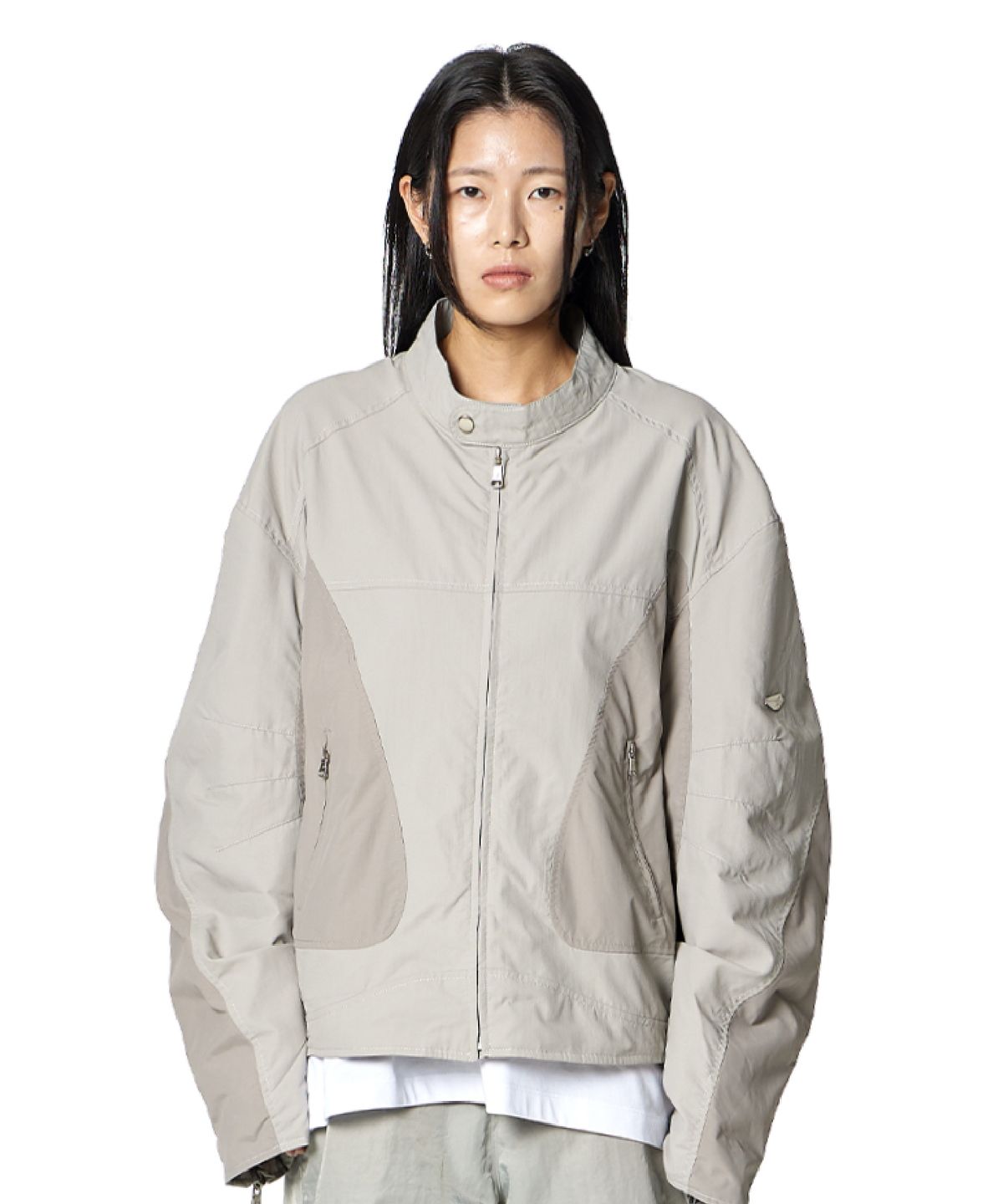 록히드마틴(LOCKHEED MARTIN) Color Scheme Biker Jacket (GREY)