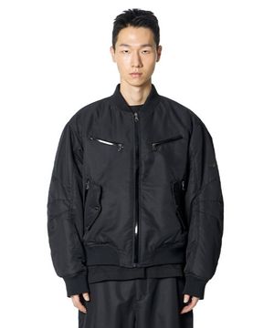 Four Zip Bomber Jacket MA-1 (BLACK)