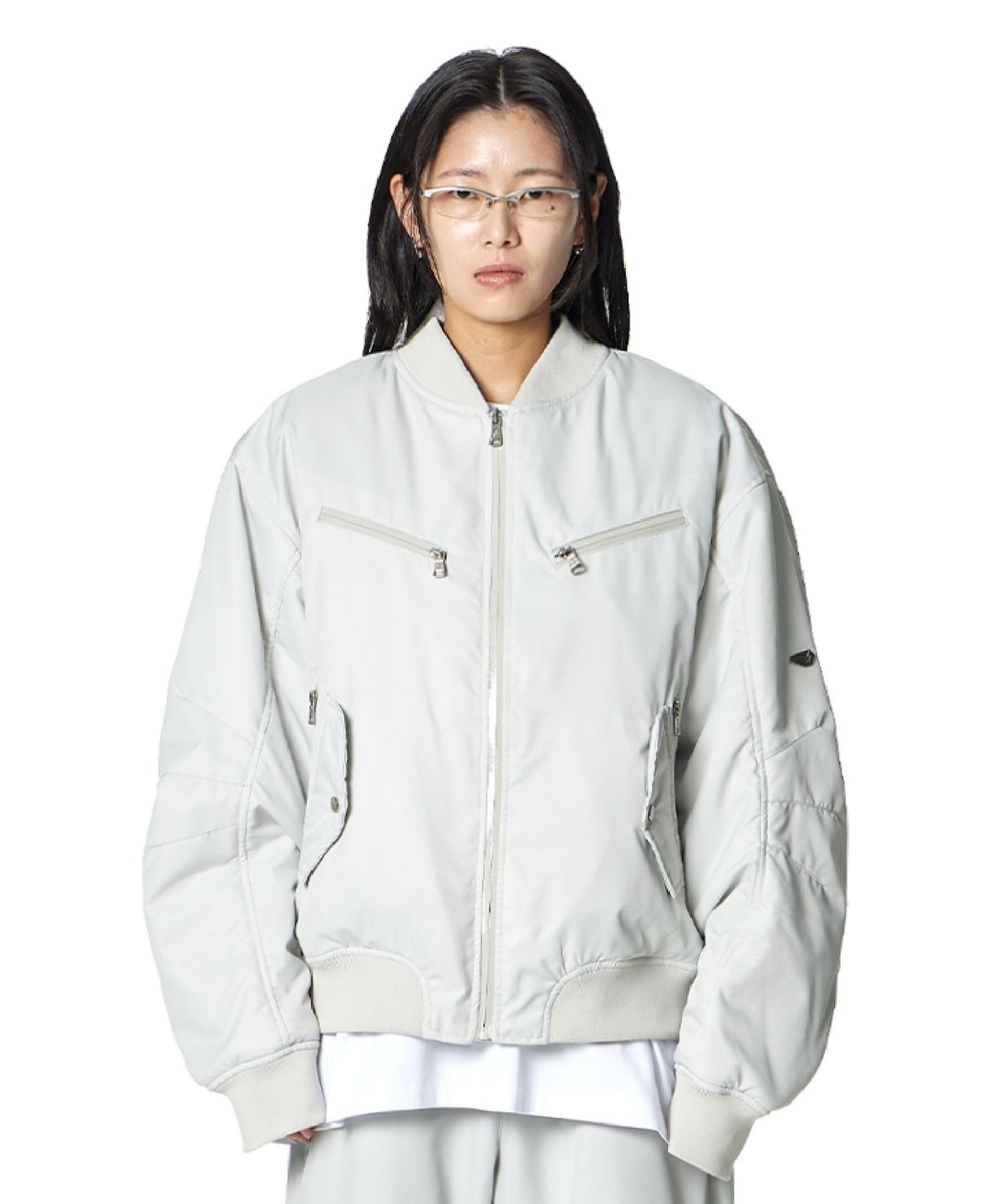록히드마틴(LOCKHEED MARTIN) Four Zip Bomber Jacket MA-1 (BEIGE)