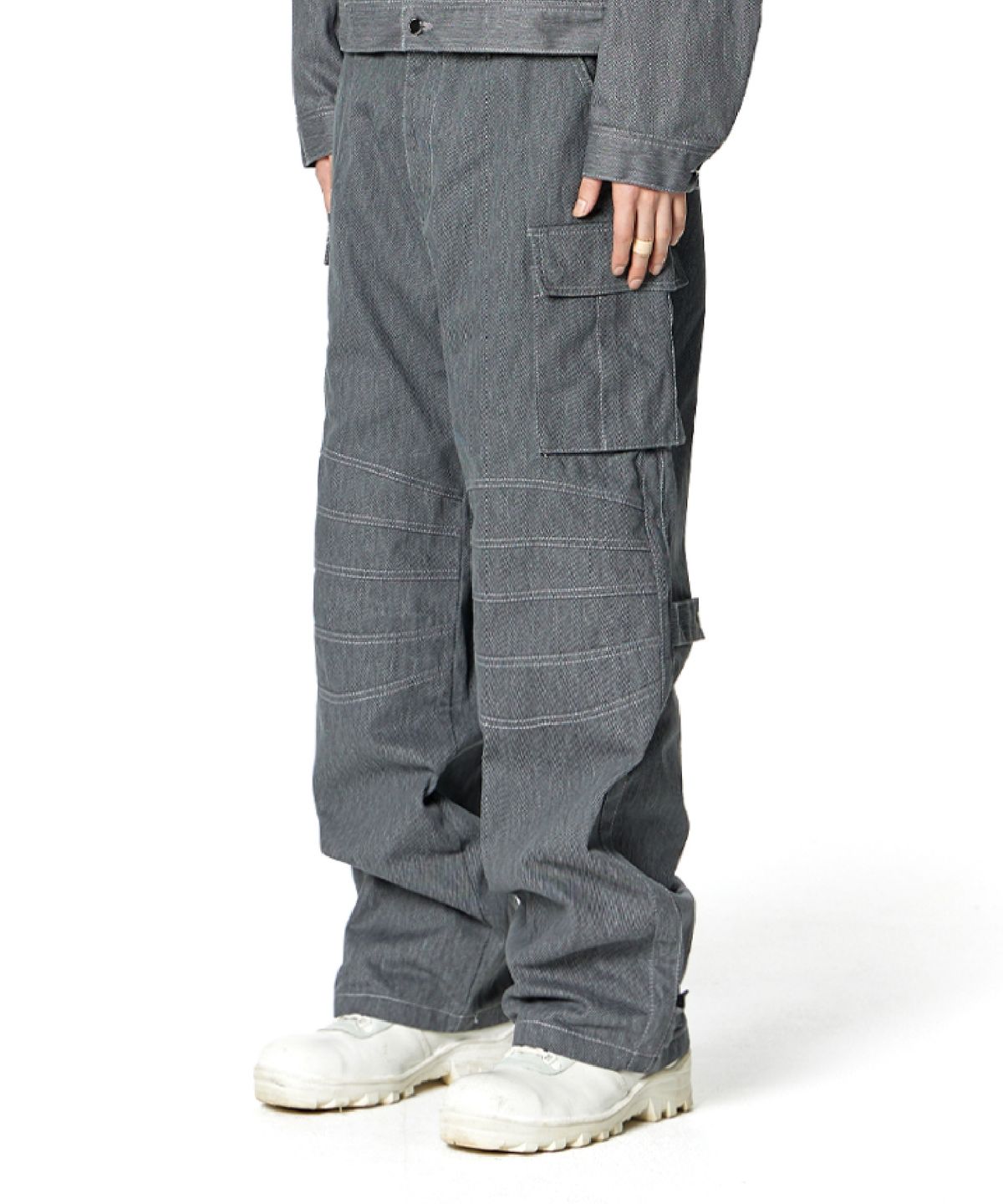 록히드마틴(LOCKHEED MARTIN) Round Knee Cargo Pants (GREY)