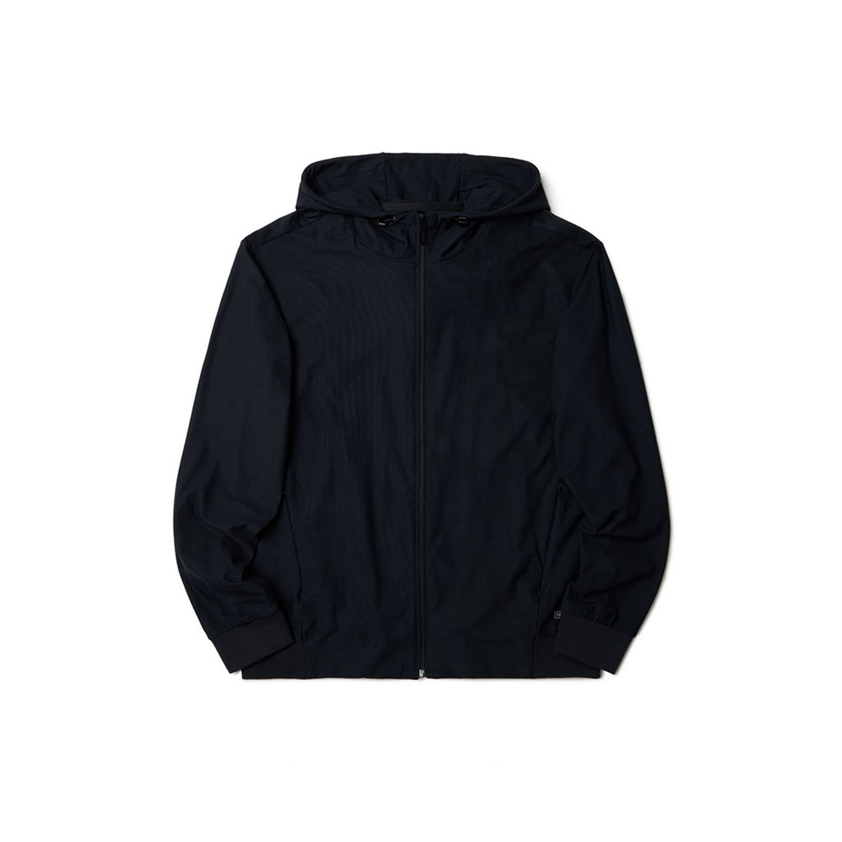 브롬톤 런던(BROMPTON LONDON) RIBBED FULL ZIP HOODY - BLACK (P233MFT101)