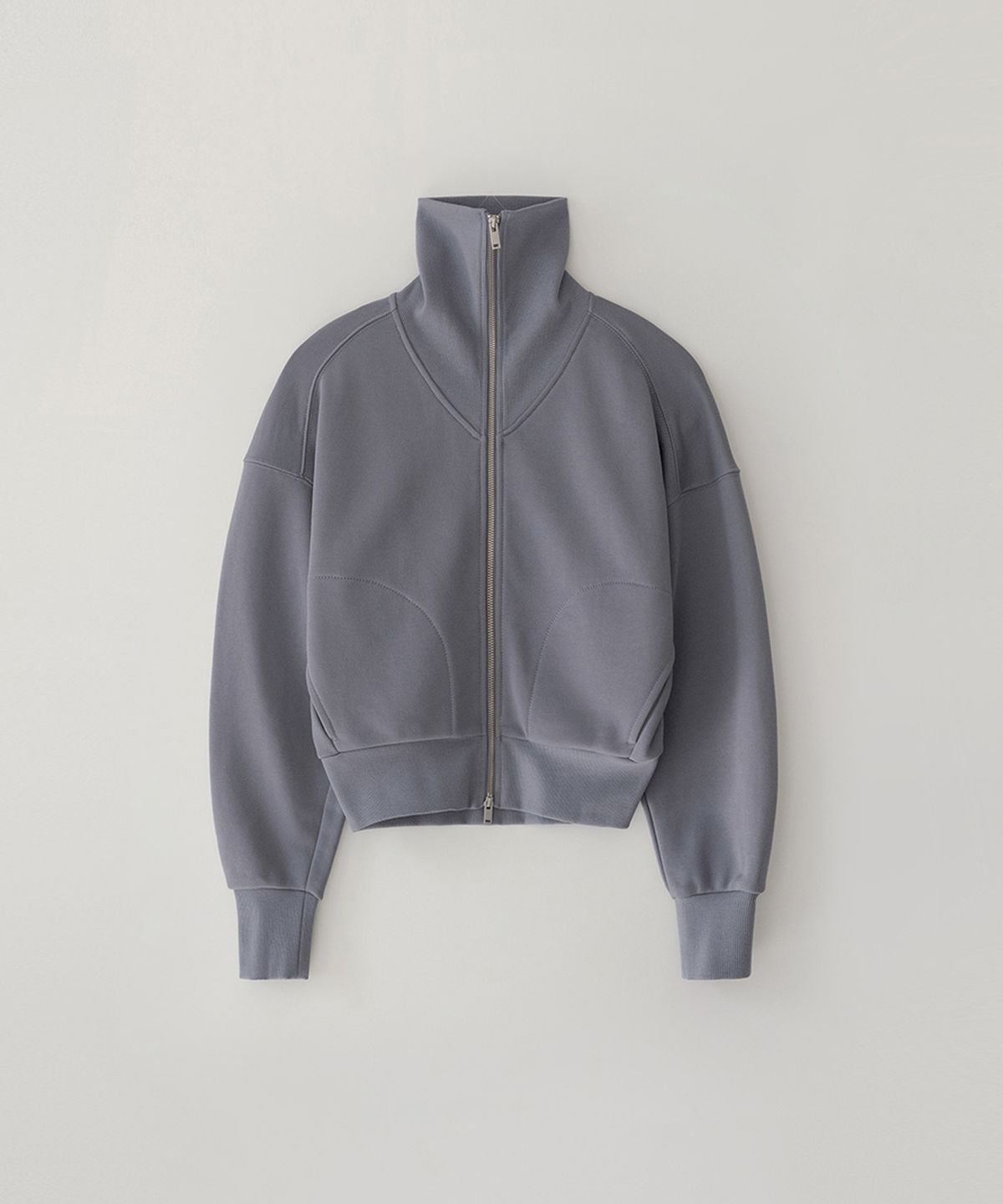 블랭크룸 우먼(BLANKROOM HER) 하이 넥 풀 집_GRAYISH PURPLE