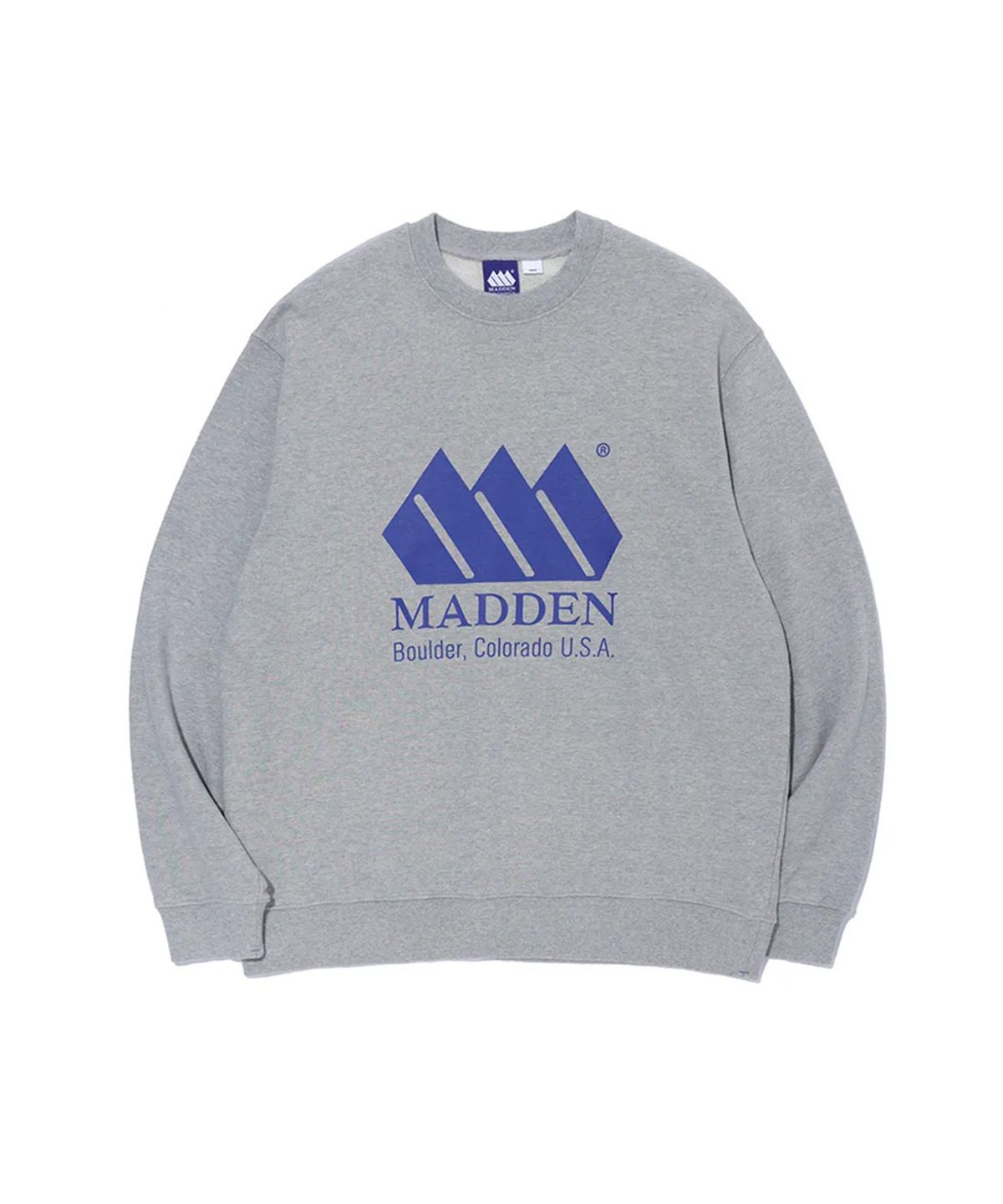매든(MADDEN) Basic Logo Sweatshirts Melange Grey