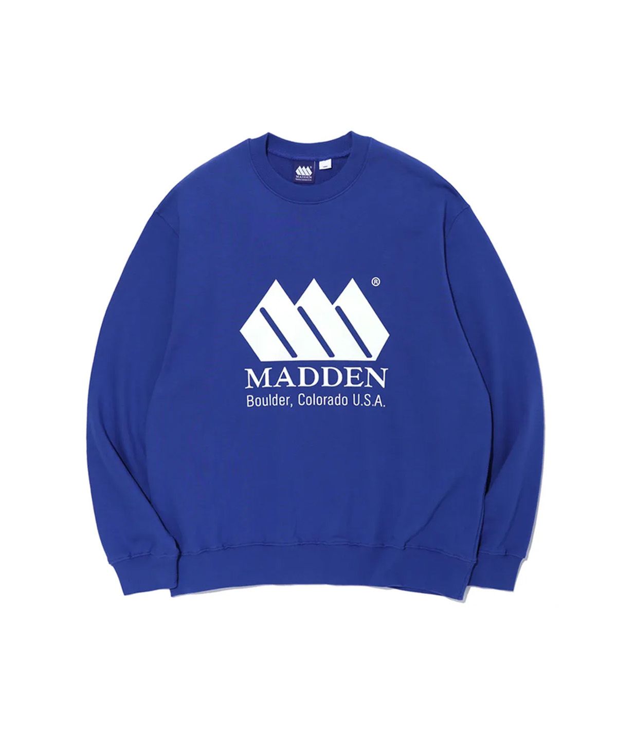 매든(MADDEN) Basic Logo Sweatshirts Royal Blue