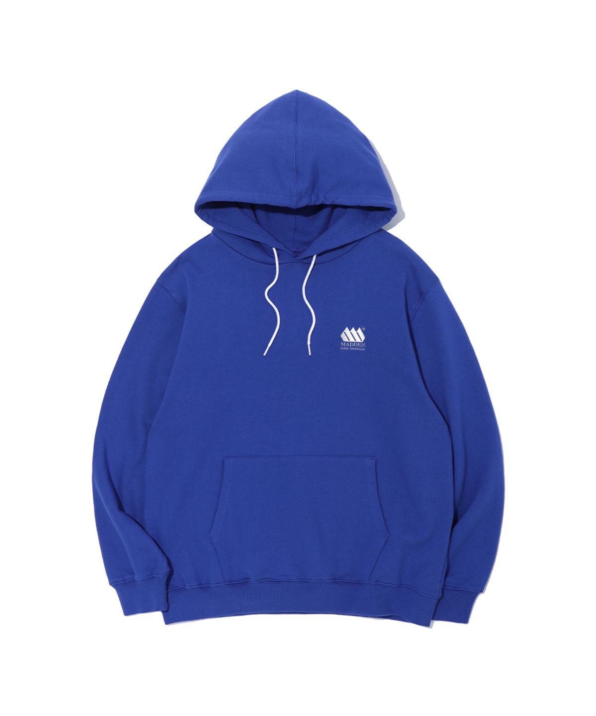 매든(MADDEN) Small Logo Hoodie Royal Blue