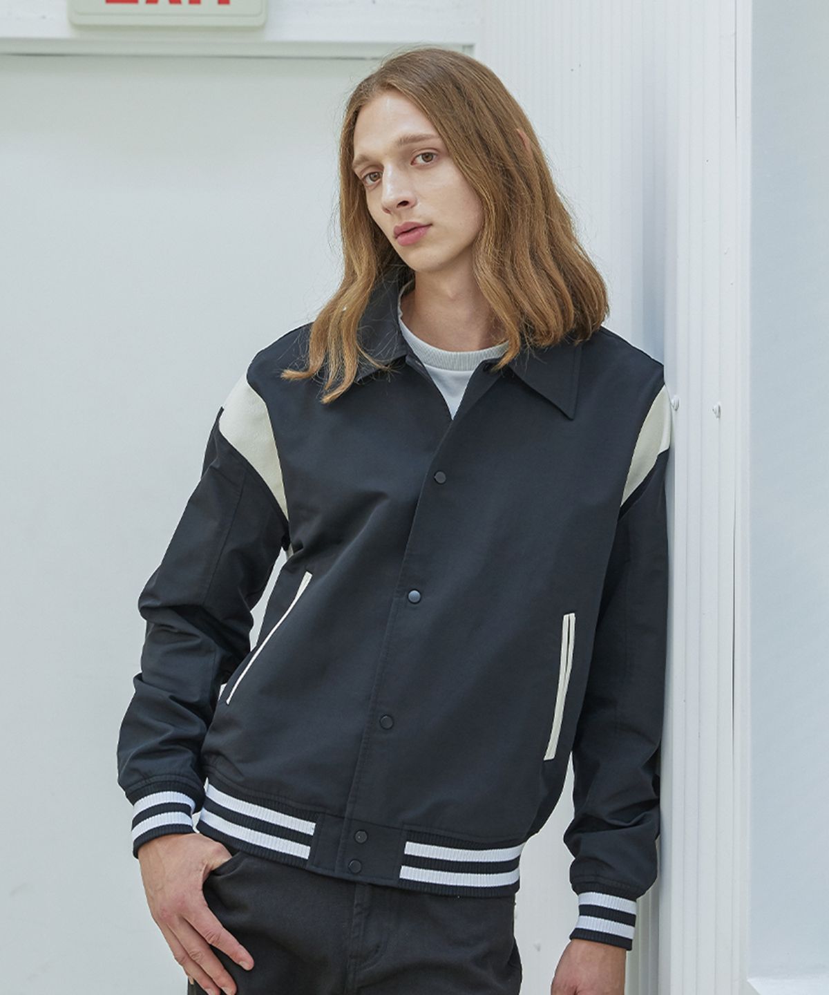 애드호크(ADHOC) 남여공용 스타디움 재킷 (BLACK) (HZ9UJ90-39)