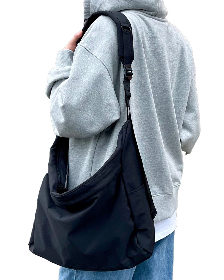 라이드 블랙 메신저백2 (NYLON)