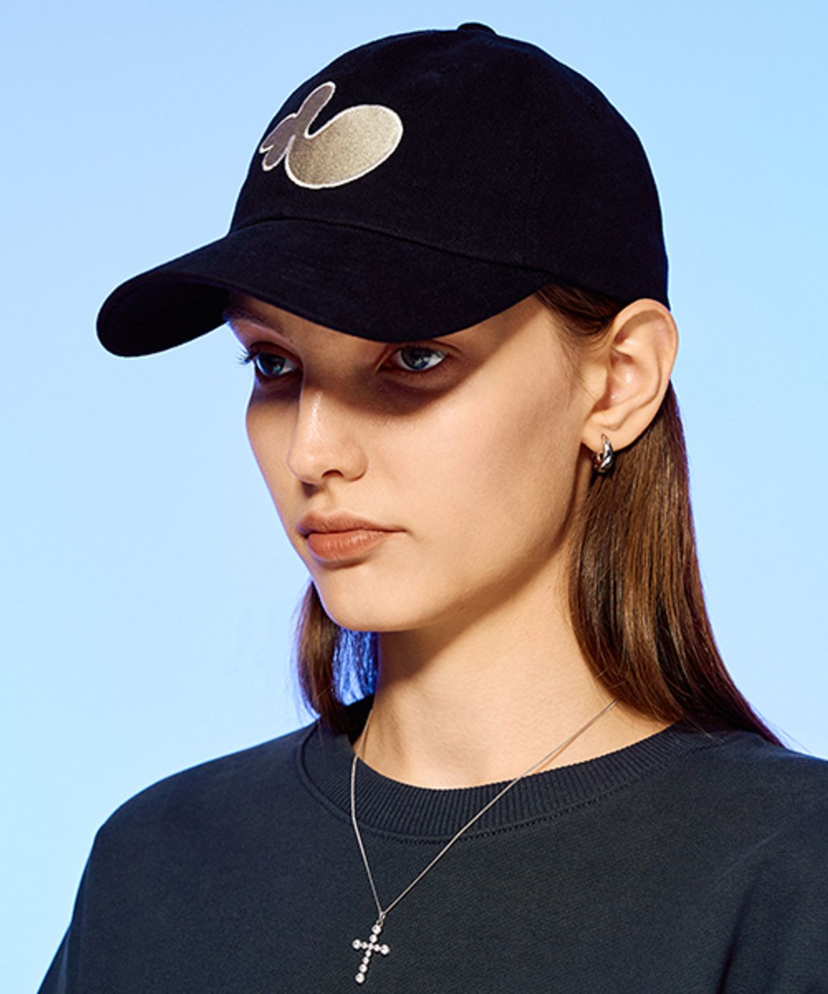 앤커버(NCOVER) EXPANSION N LOGO BALL CAP-BLACK