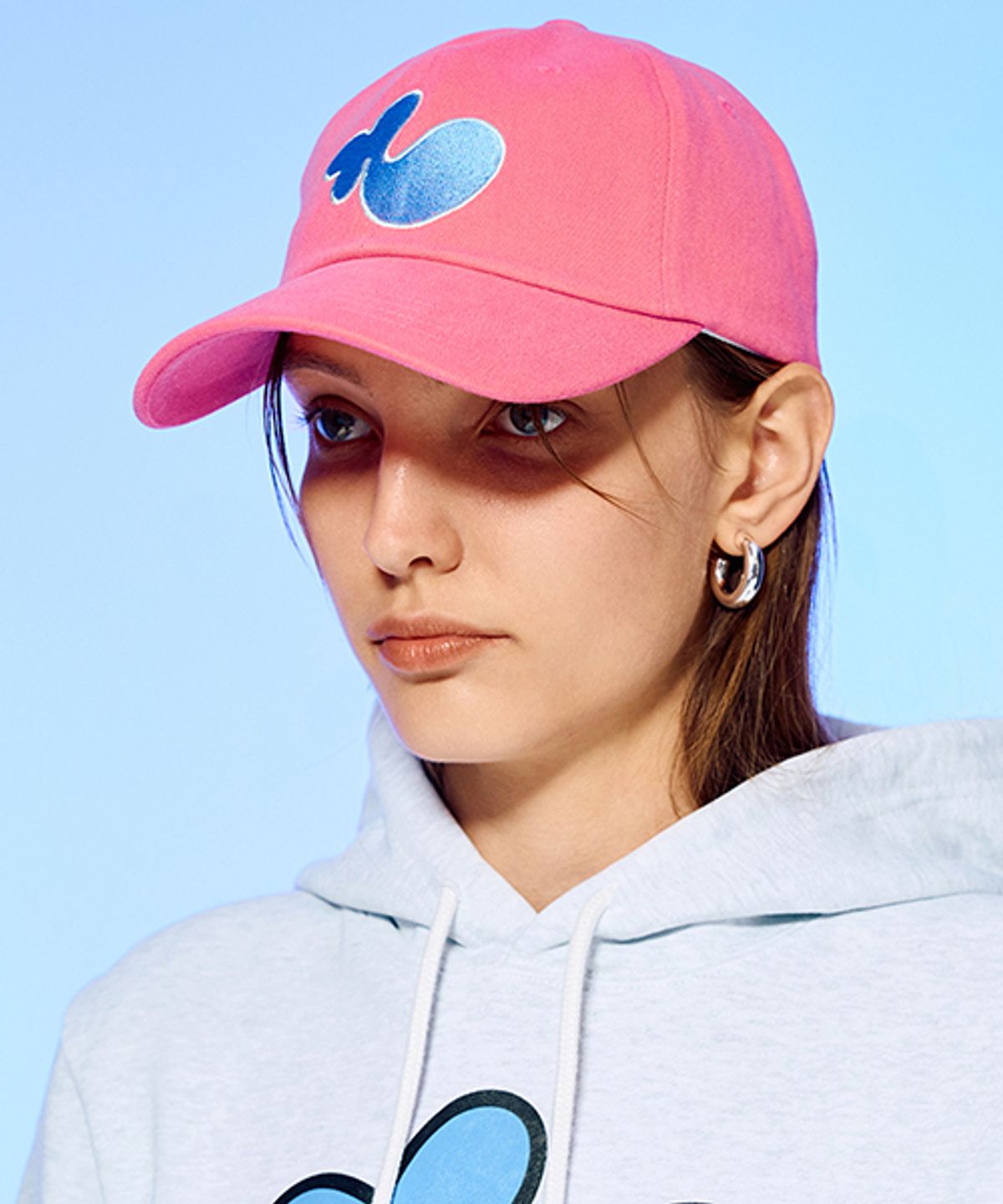 앤커버(NCOVER) EXPANSION N LOGO BALL CAP-PINK