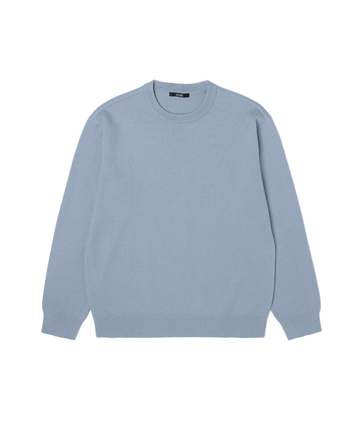 애드호크(ADHOC) 남성 베이직 크루넥 니트 (SKY BLUE) (HZ9LK80-41)