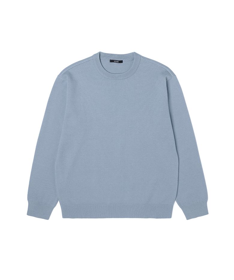 남성 베이직 크루넥 니트 (SKY BLUE) (HZ9LK80-41)