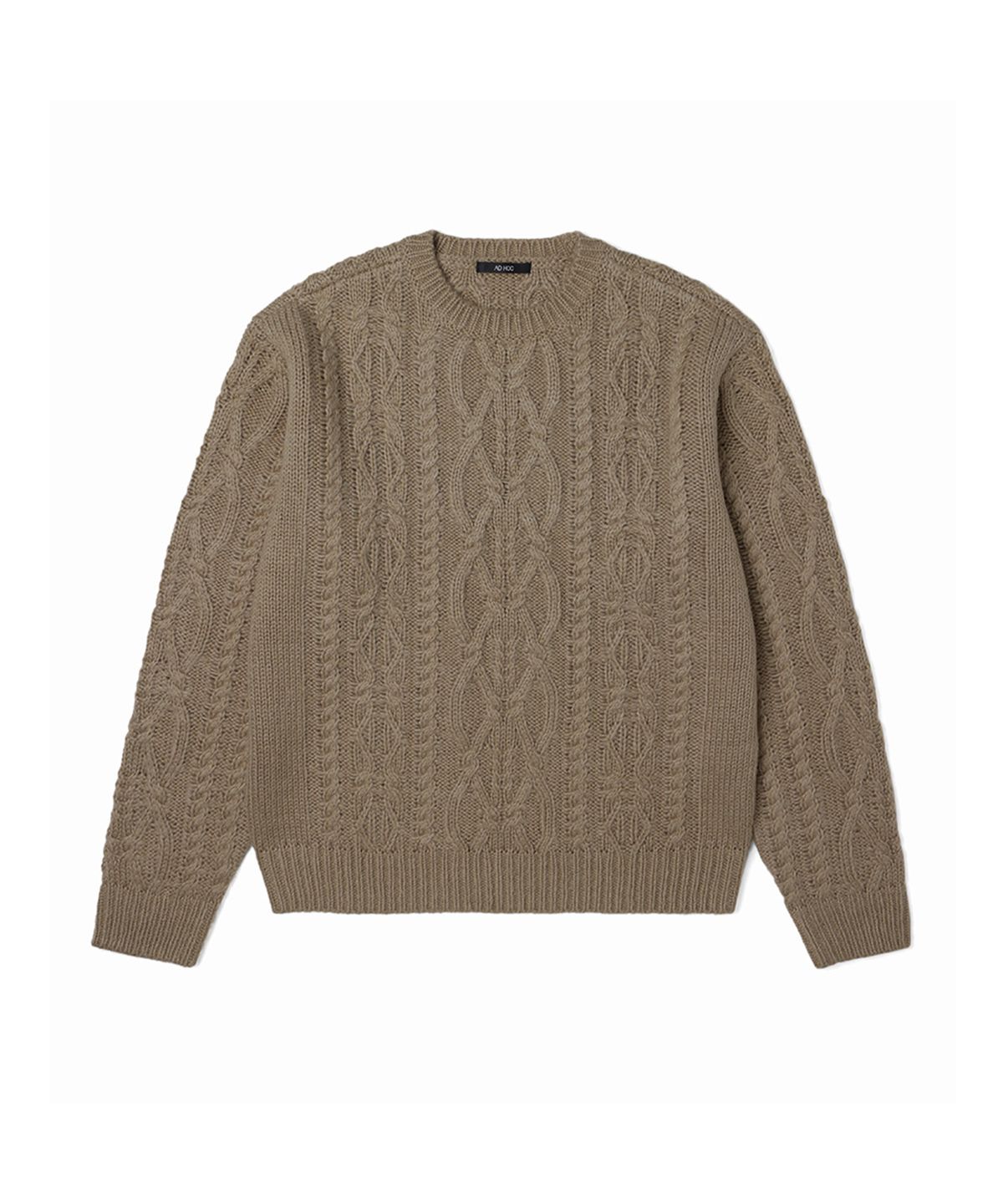 애드호크(ADHOC) 남여공용 CABLE 풀오버 (LT-BEIGE) (HZALK82-23)