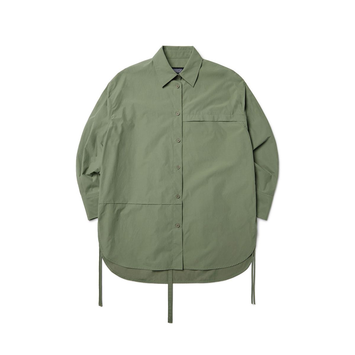 브롬톤 런던(BROMPTON LONDON) W CUT OUT LONG SHIRT - KHAKI (P233WSH150)