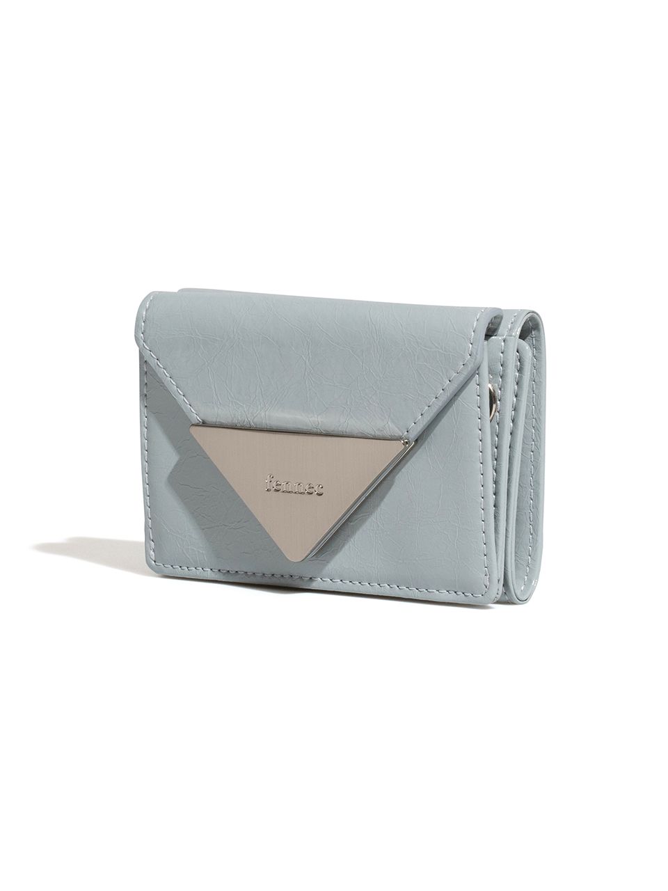 MUSINSA | fennec CRINKLE TRIANGLE TRIPLE WALLET - MID GREY