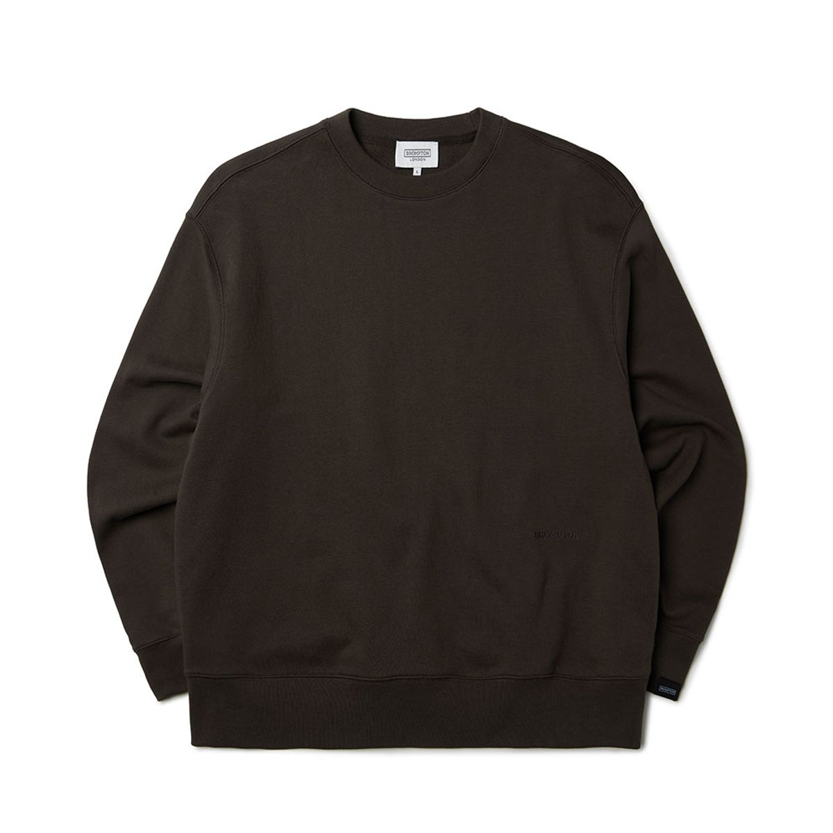 브롬톤 런던(BROMPTON LONDON) LOGO SWEATSHIRT - BROWN (P233UTS232)
