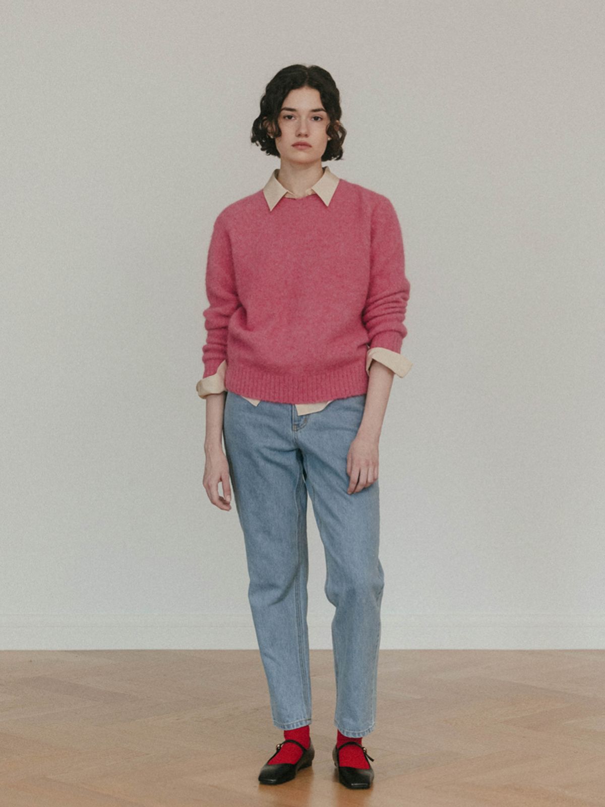 시엔느(SIENNE) Original Con Denim Pants (Light Blue)