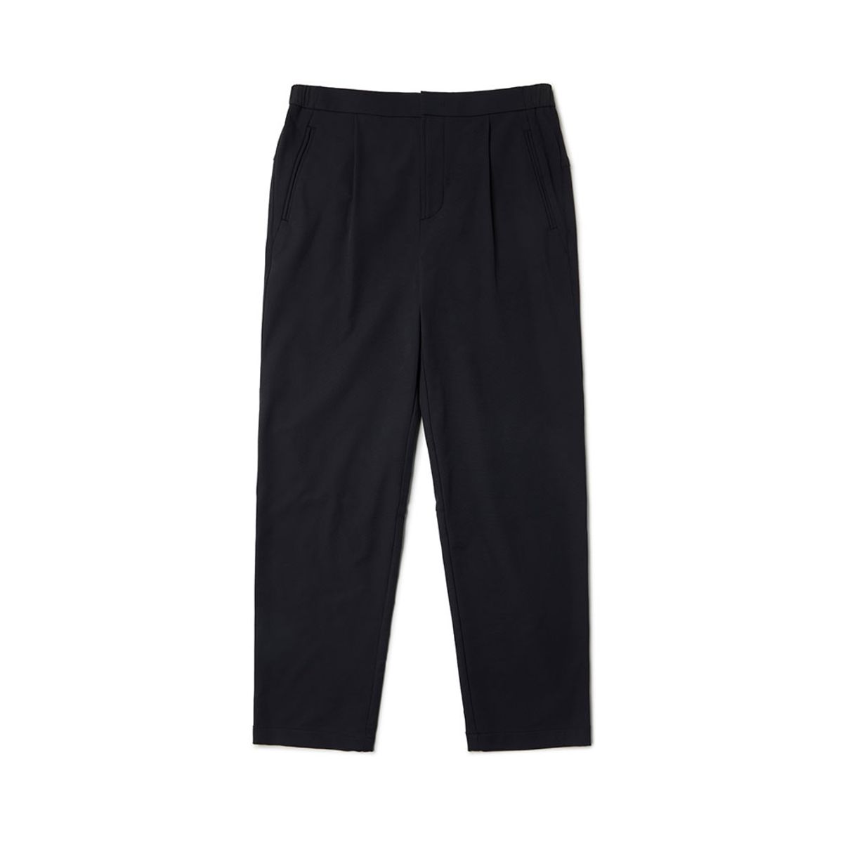 브롬톤 런던(BROMPTON LONDON) STRETCH ONE TUCK TROUSERS - BLACK (P233MPT112)