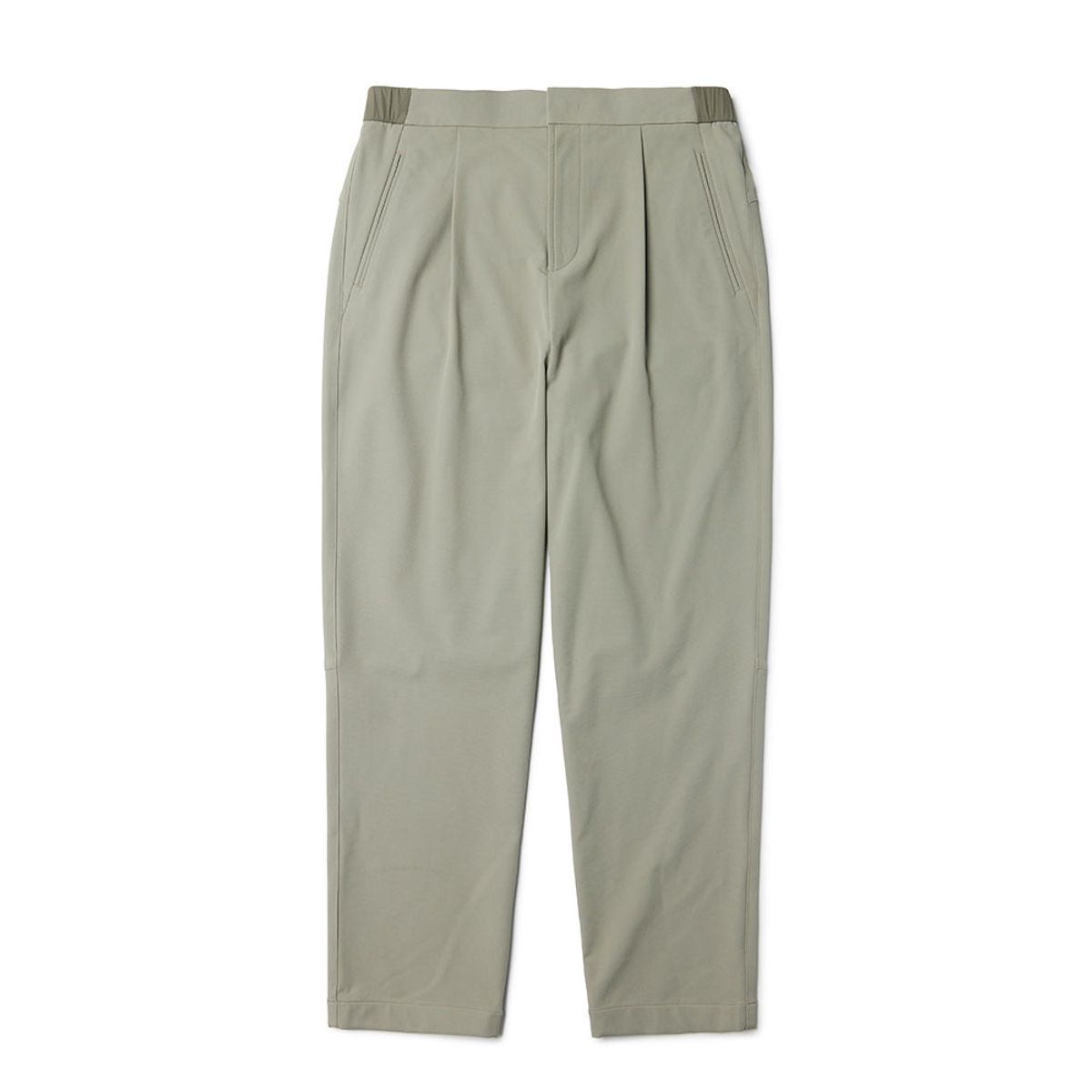 브롬톤 런던(BROMPTON LONDON) STRETCH ONE TUCK TROUSERS - LIGHT KHAKI (P233MPT112)