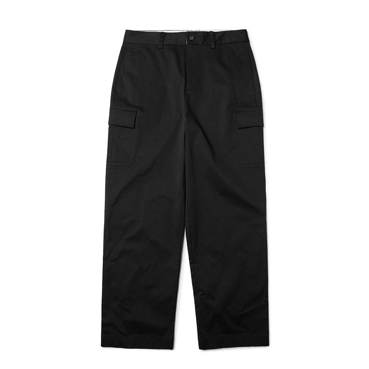 브롬톤 런던(BROMPTON LONDON) COTTON CARGO POCKET DETAIL TROUSERS - BLACK (P233MPT227)