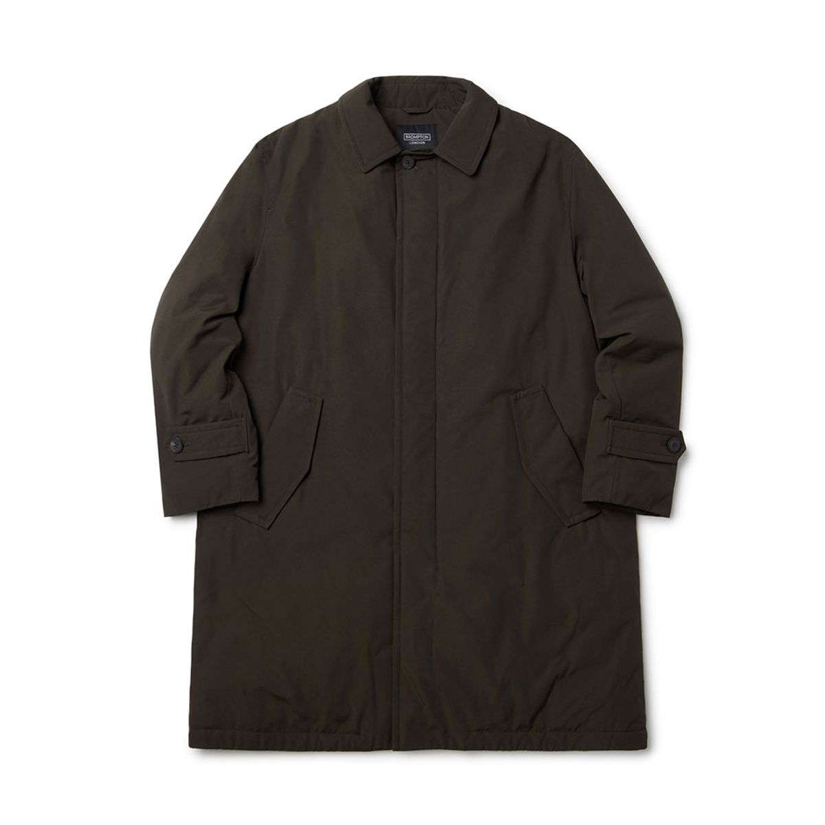 브롬톤 런던(BROMPTON LONDON) SINGLE BREASTED CAR COAT - DBROWN (P233UCT110)