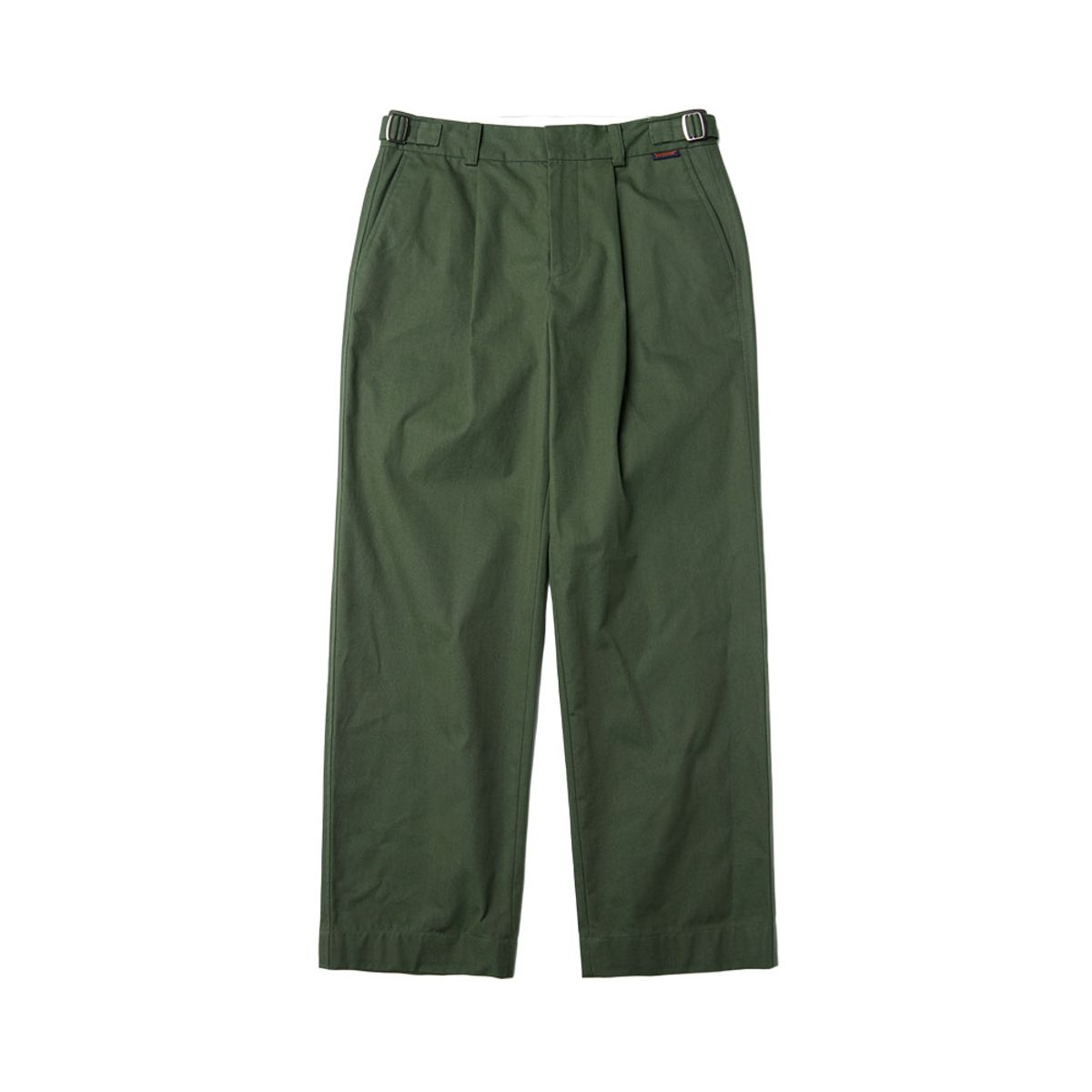 브롬톤 런던(BROMPTON LONDON) VENTILE ONE TUCK TROUSERS - OLIVE (P233MPT221)