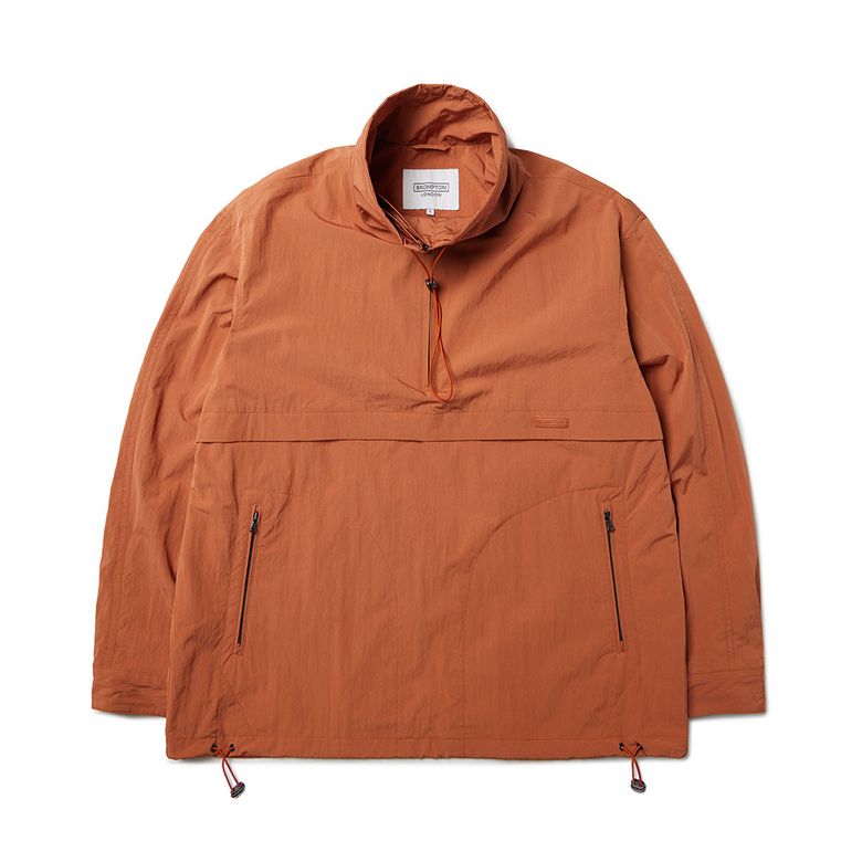 RIPSTOP HIGH NECK ANORAK - ORANGE (P233MJP221)