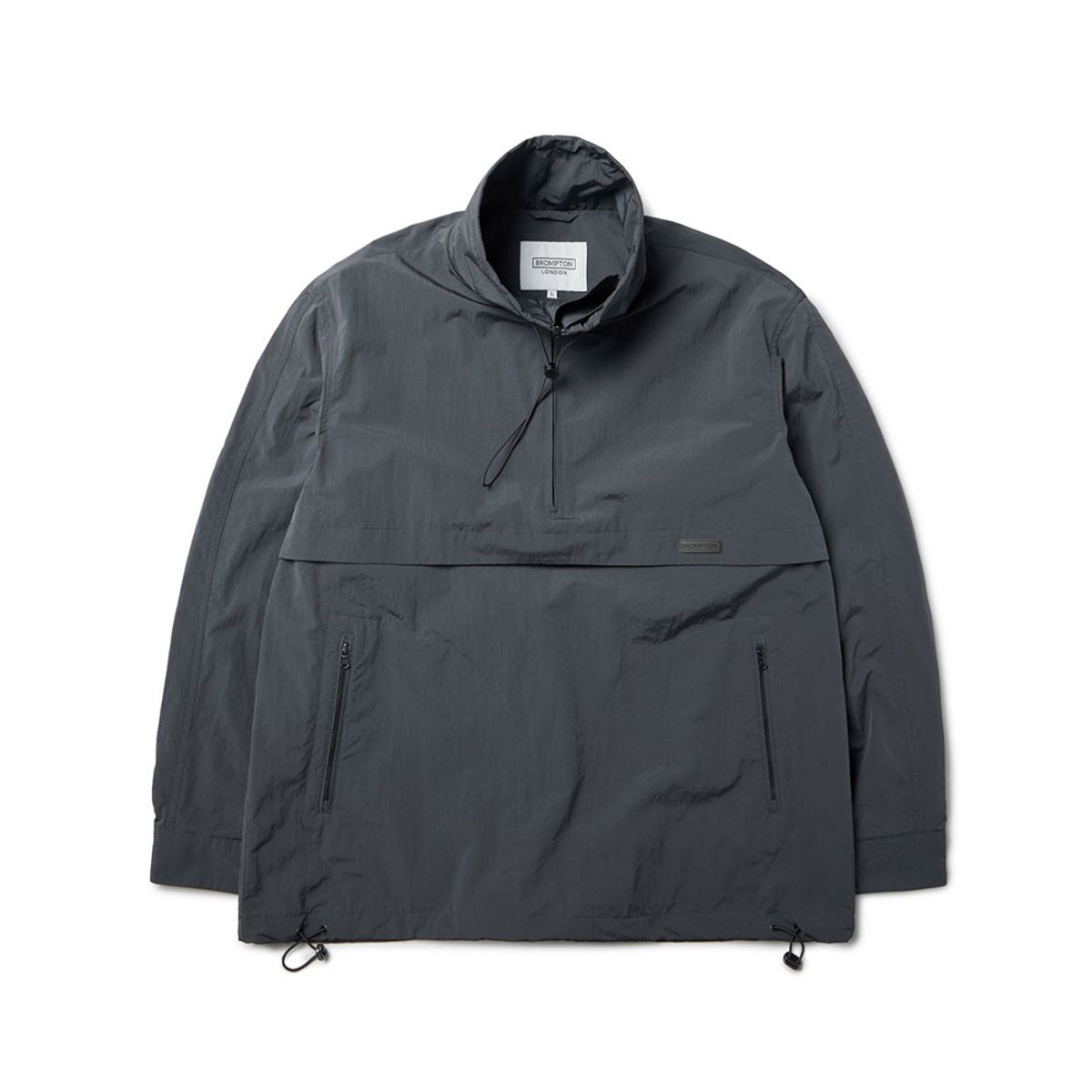 브롬톤 런던(BROMPTON LONDON) RIPSTOP HIGH NECK ANORAK - CHARCOAL (P233MJP221)