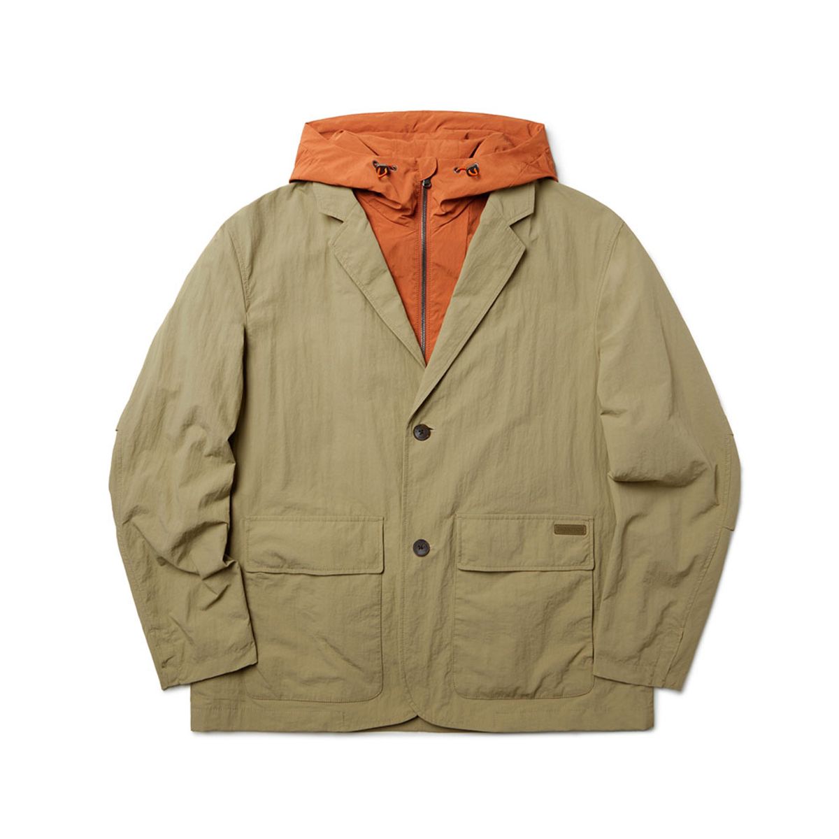 브롬톤 런던(BROMPTON LONDON) NYLON SET HOOD DETACHABLE JACKET - BEIGE (P233MJK220)