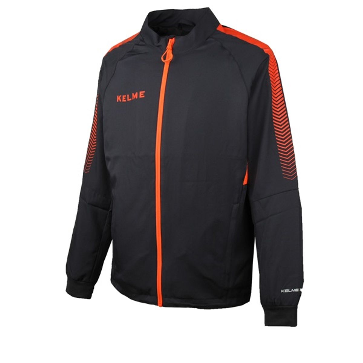 켈미(KELME) K088 남성 트레이닝 우븐 자켓 다크 메탈 그레이/네온 오렌지
