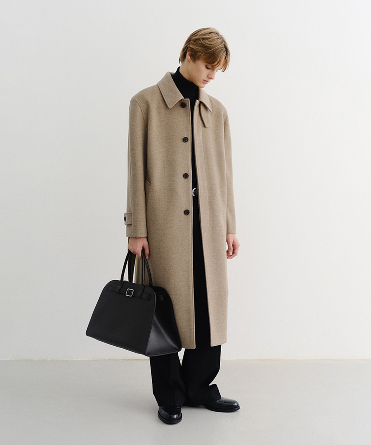 MUSINSA DUNST BELTED CASHMERE MAC COAT_UNISEX_UDCO5D123_OATMEAL