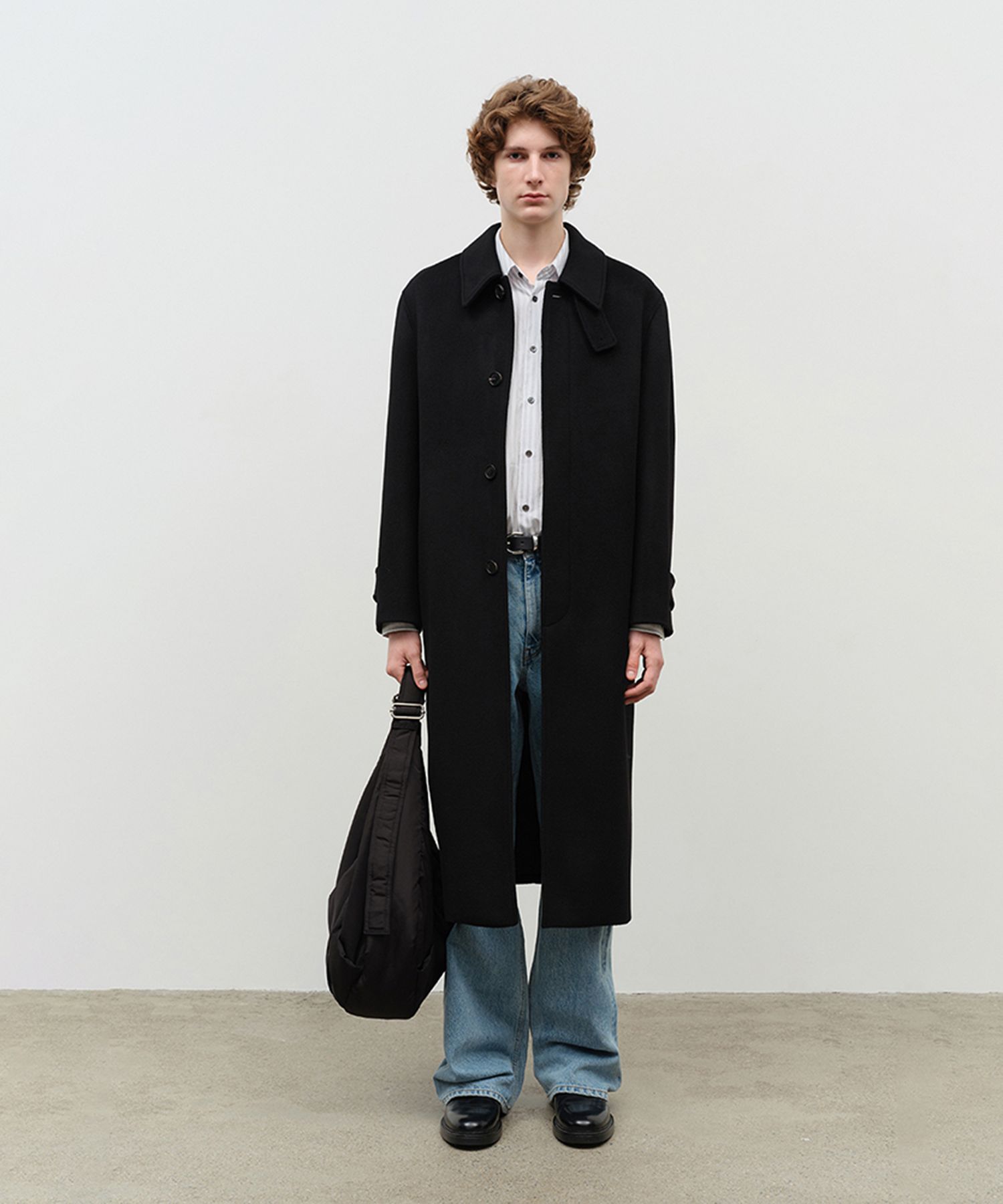 2025年冬【法人向けお歳暮】 DUNST | MUSINSA BELTED BLACK_UNISEX_UDCO4D123BK COAT MAC WOOL ジャケット・アウター