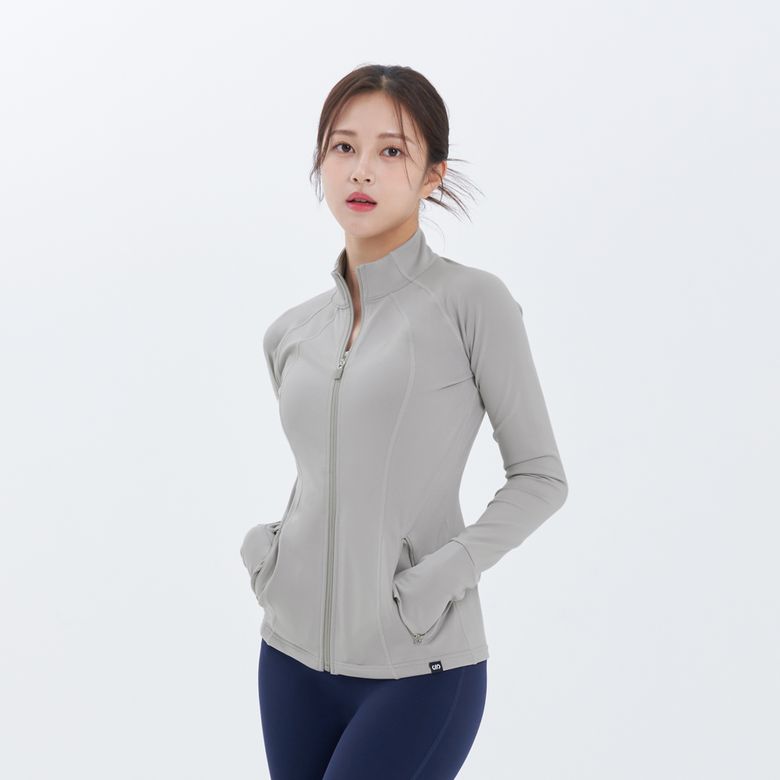 [SWJ22023-08] 제로 액티브 라인 자켓 밀키그레이