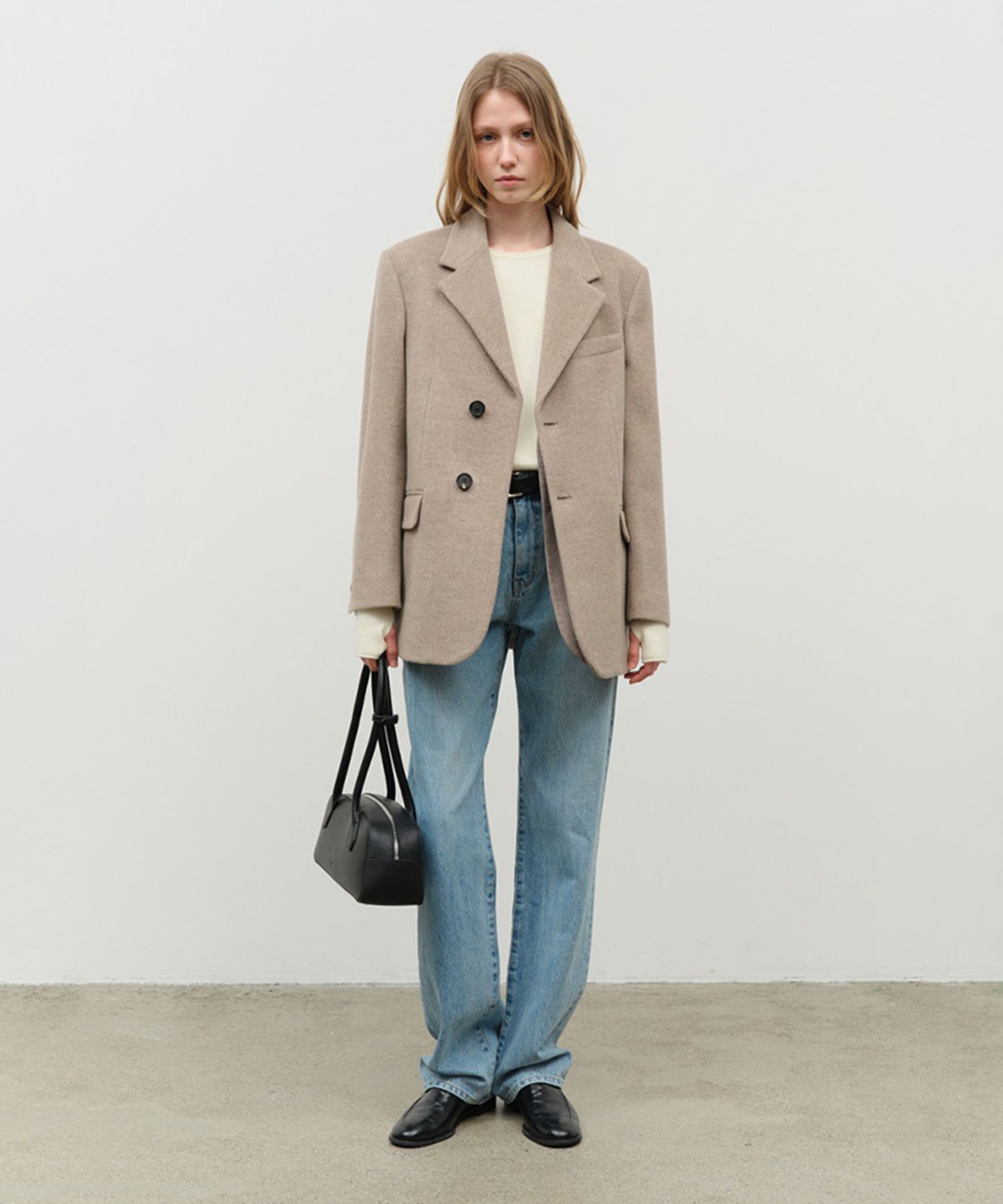 【美品】dunst LAYERED WOOL BLAZER MELANGE 7b5655f4ae9083426fcc2ea11d185d