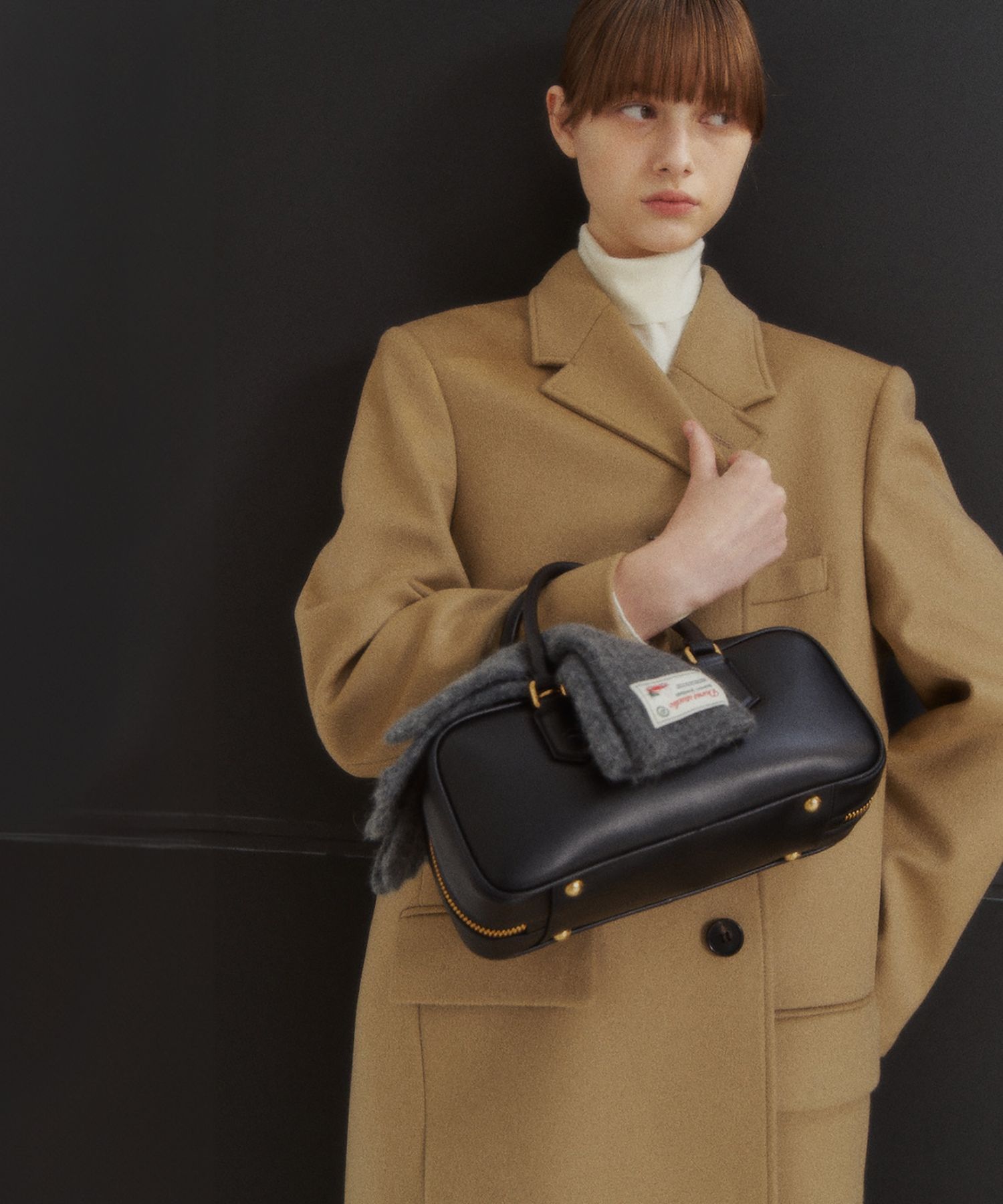 MUSINSA | DUNST FOR WOMEN UNISEX 2-WAY 3 BUTTON CASHMERE COAT