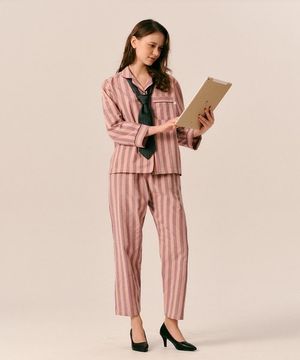 클라시컬 볼드 스트라이프 파자마 [여성] 2C