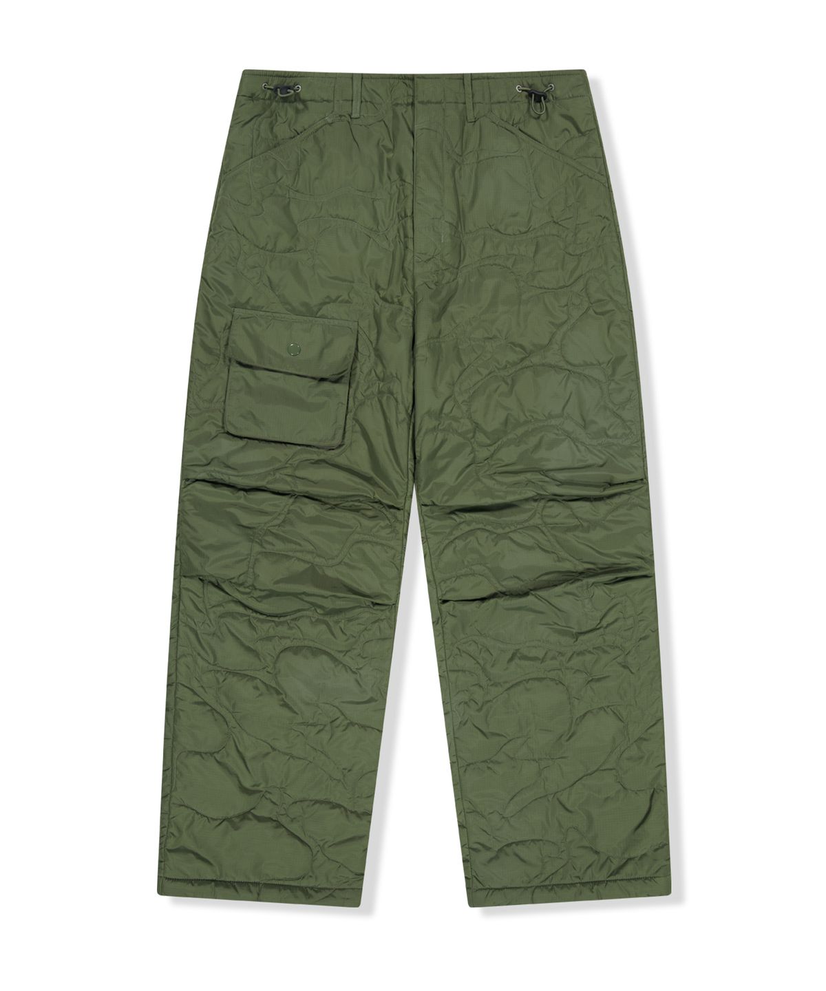예스아이씨(YESEYESEE) Quilted Camo Liner Pants Khaki