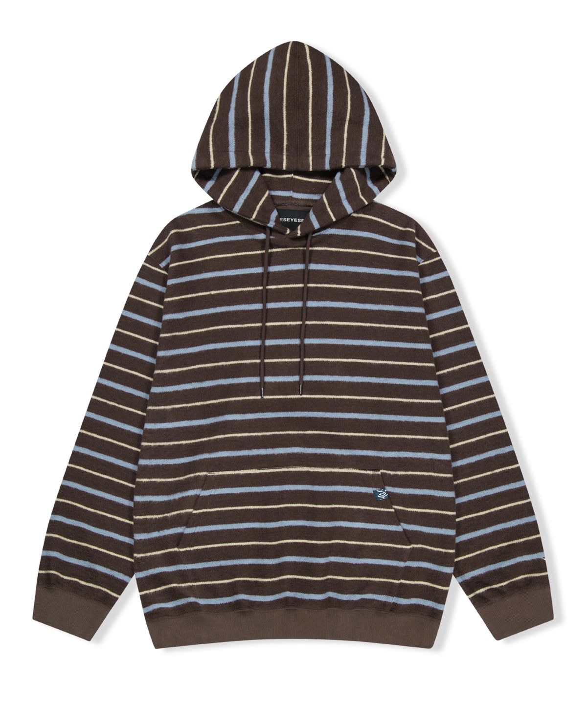 예스아이씨(YESEYESEE) Y.E.S Stripe Hoodie Brown