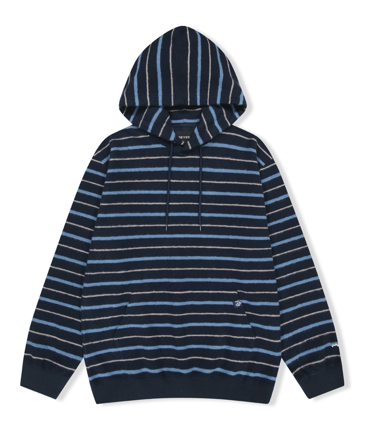 예스아이씨(YESEYESEE) Y.E.S Stripe Hoodie Navy