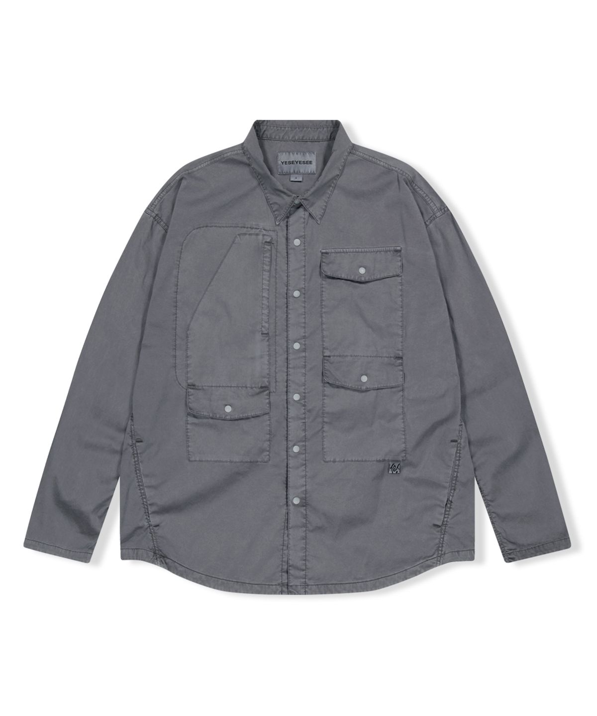 예스아이씨(YESEYESEE) Dyed Explorer Shirt Charcoal