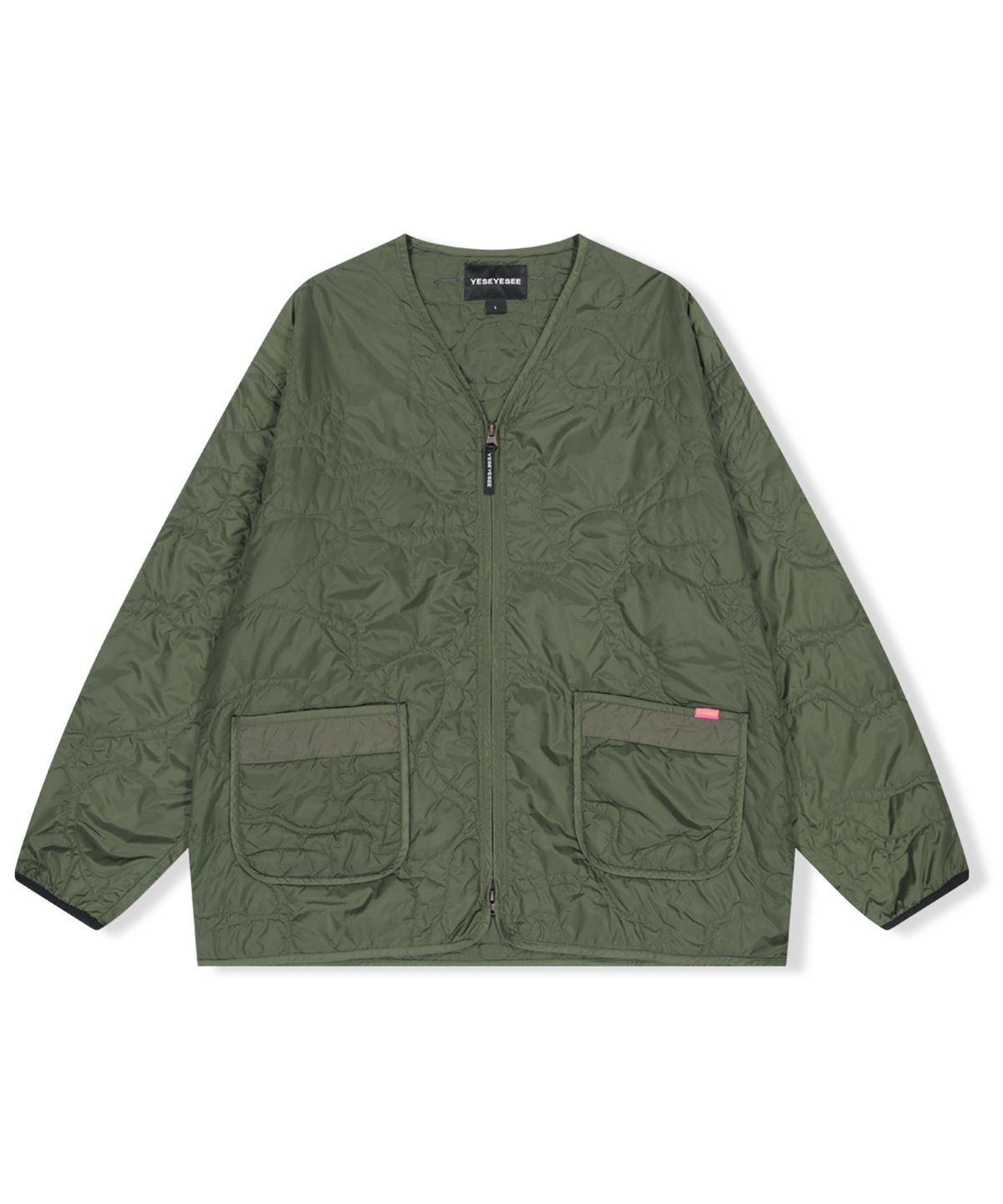 예스아이씨(YESEYESEE) Quilted Camo Liner Jacket Khaki