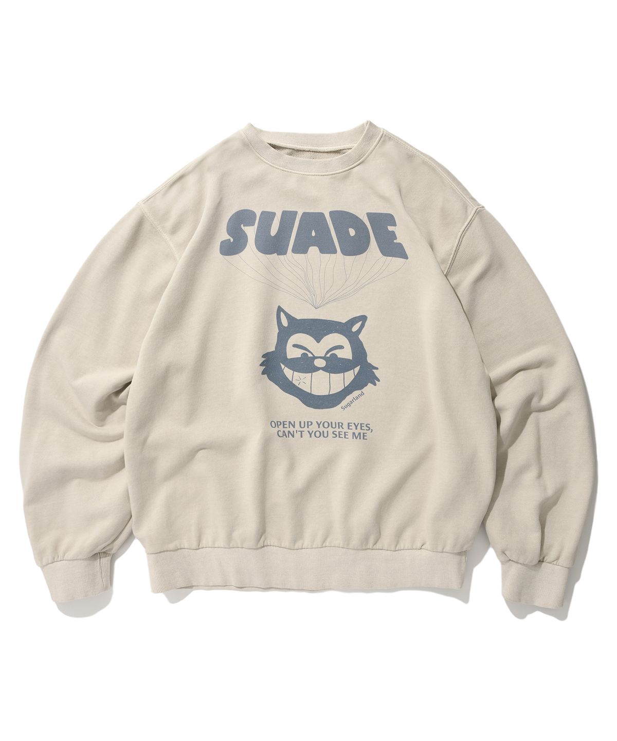 스웨이드(SUADE) BALLOON CAT CREWNECK [PIGMENT BEIGE]