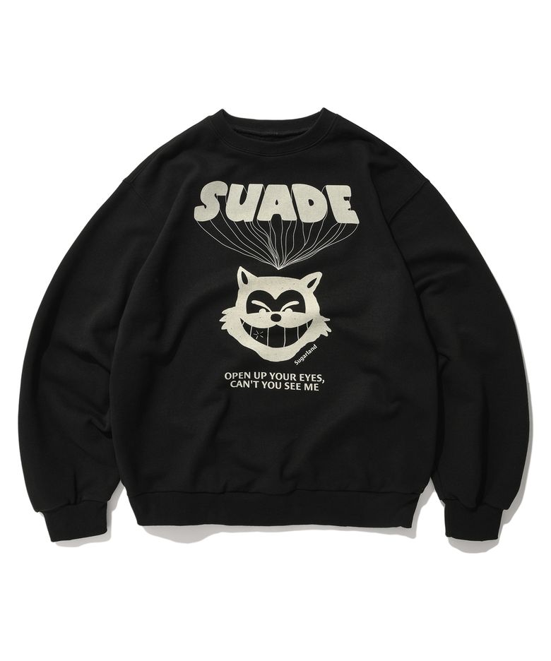 BALLOON CAT CREWNECK [BLACK]